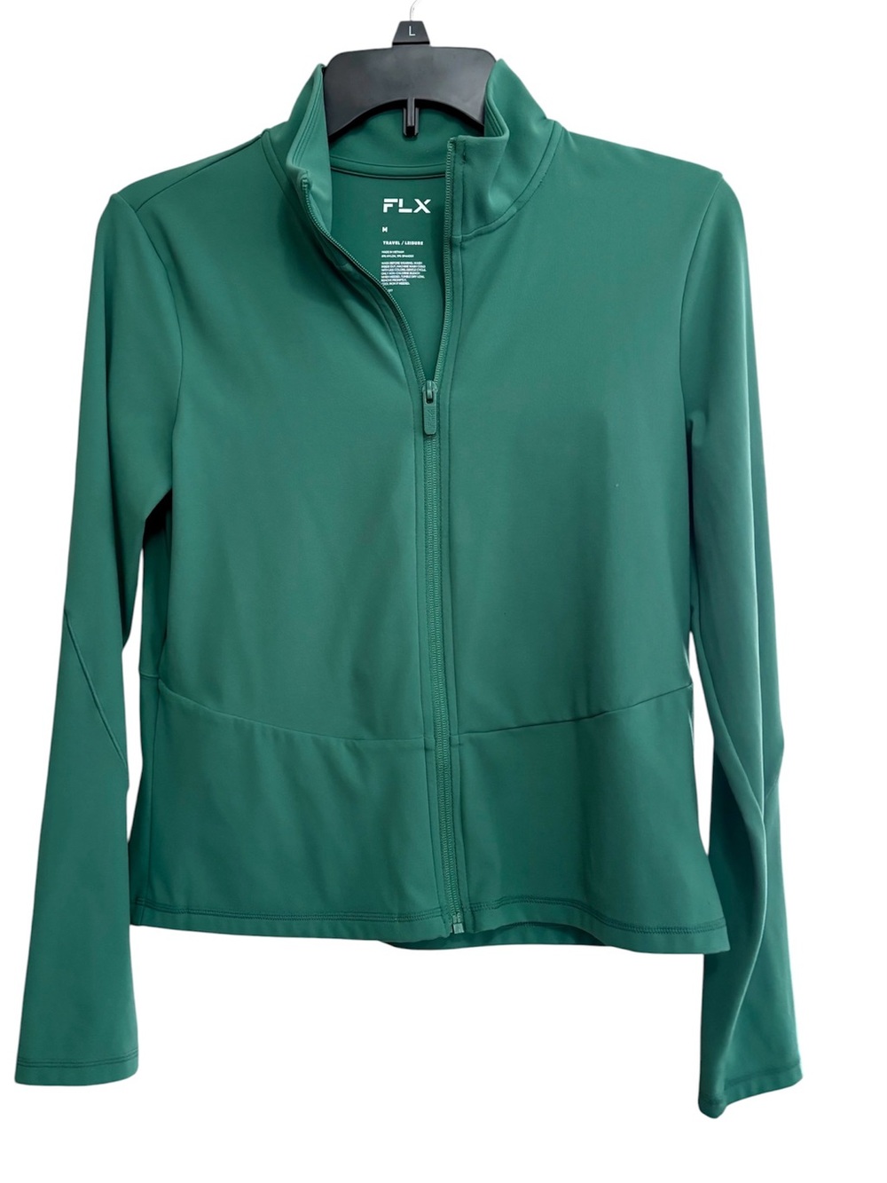 FLX zipper jacket Sz Medium Green